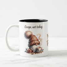 Cute Watercolor Gnome Coffee Mugg