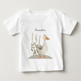 Cute Watercolor Goose Baby T-Shirt