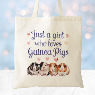Cute Watercolor Guinea Gris Tygkasse