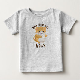Cute Watercolor Hamster Håll mig närmare Anpassnin T Shirt