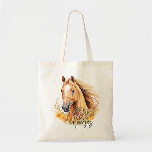 Cute Watercolor Horse Tygkasse