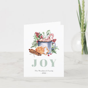 Cute Watercolor-julkort, Helgdag-kort Helgkort