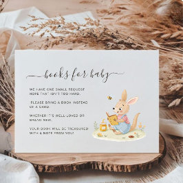 Cute Watercolor Kangaroos Baby Bokar för Baby Tilläggskort