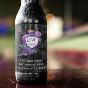 Cute Watercolor Kärlek Potion Spell Halloween