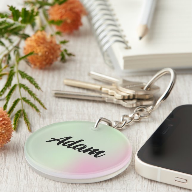 Cute Watercolor Keychain (Högra Framsidan)