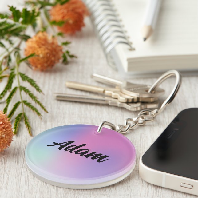 Cute Watercolor Keychain (Högra Framsidan)