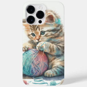 CUTE WATERCOLOR KITTEN MED BOLL I YARN