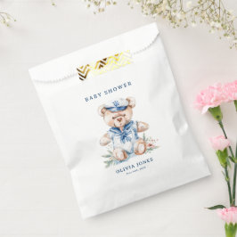 Cute Watercolor Nautical Boy Baby Shower