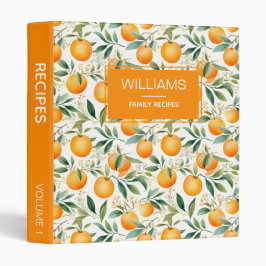 Cute Watercolor Orange Citrus Personlig Recipes