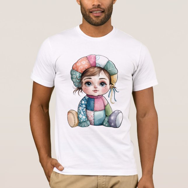 Cute Watercolor Patchwork Baby Snö Woman T Shirt (Framsida)