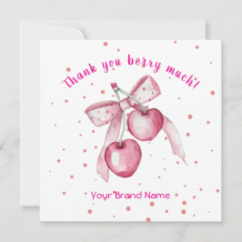 Cute Watercolor pinkbär BusinessTack, ditt kort