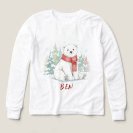 Cute watercolor Polar Bear T Shirt