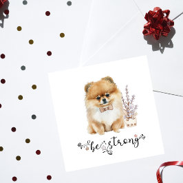Cute Watercolor Pommern BE strong calligraphy Inbjudningar