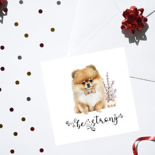 Cute Watercolor Pommern BE strong calligraphy Inbjudningar