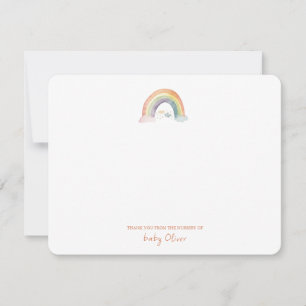 Cute Watercolor Rainbow Boho Flat Tack Kort