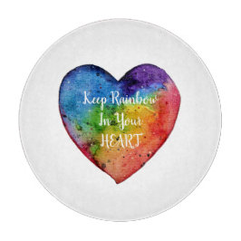 Cute Watercolor Rainbow Heart