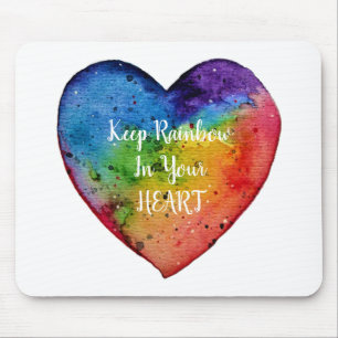 Cute Watercolor Rainbow Heart Musmatta