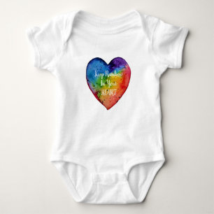 Cute Watercolor Rainbow Heart Tröja
