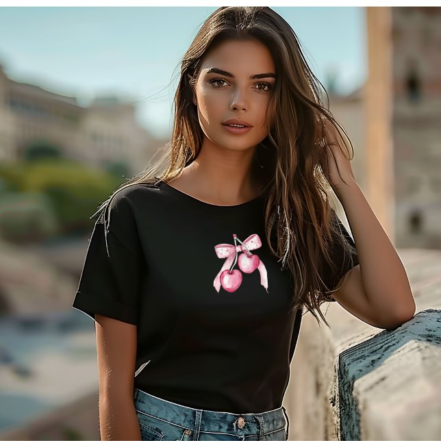 Cute Watercolor rosa berry Mors dag T Shirt (Skapare uppladdad)