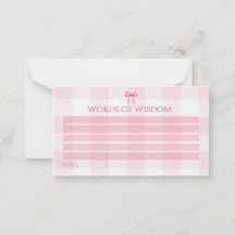 Cute Watercolor Rosa Bow Coquette New Parent