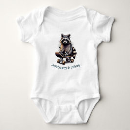 Cute Watercolor Skateboarder in Training T Shirt