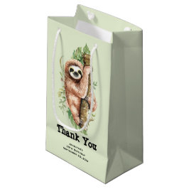 Cute Watercolor Sloth & Tropical Löv Tack