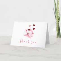 Cute Watercolor Sweet Heart Brev Baby Shower
