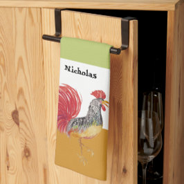 Cute Watercolor Tupp Personlig Kökshandduk