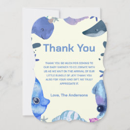 Cute Watercolor under the Sea Tack Kort