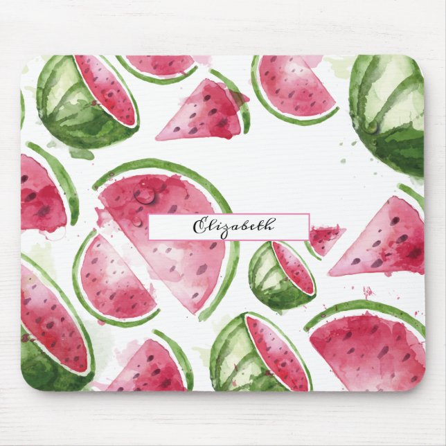 Cute Watercolor Watermelon Musmatta (Framsidan)