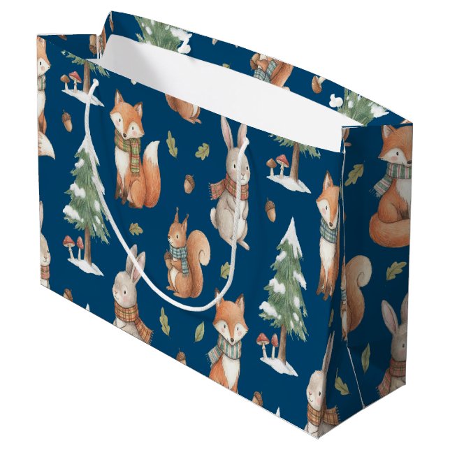 Cute Watercolor Woodland Animals (Baksidan Vinklad)