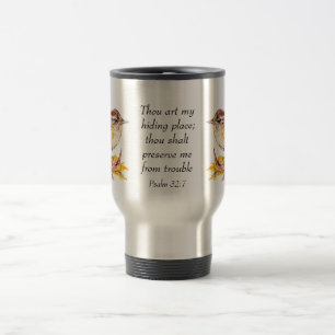 Cute Watercolor Wren Bird Bible Scripture Ps 32:7 Resemugg