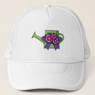 Cute Watering Can med Flowers Bouquet Keps