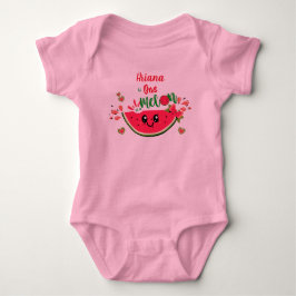 Cute Watermelon en i en Melon Girl's 1st Birthday T Shirt