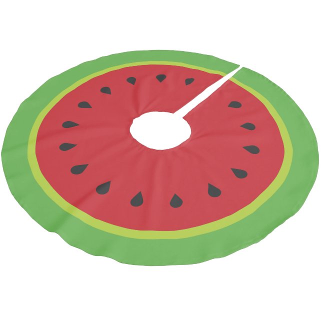 Cute Watermelon Julgran Skirt Julgransmatta Borstad Polyester (Vinklad)
