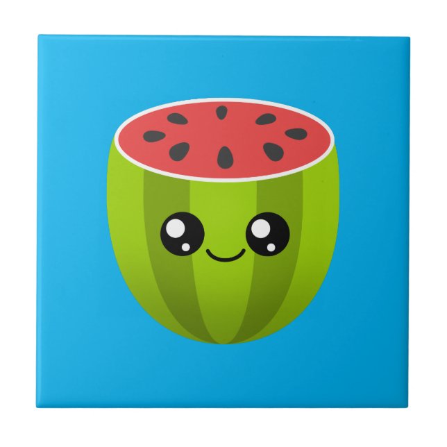 Cute Watermelon Kakelplatta (Framsidan)