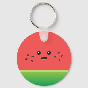 Cute Watermelon, Lycklig och Cheerful Nyckelring
