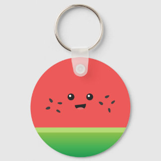 Cute Watermelon, Lycklig och Cheerful Nyckelring