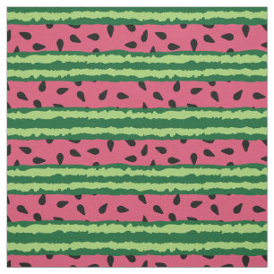 Cute Watermelon Mönster Rosa & Grönt Tyg