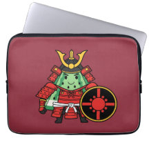 Cute Watermelon Shogun Samurai Warrior Illustratio