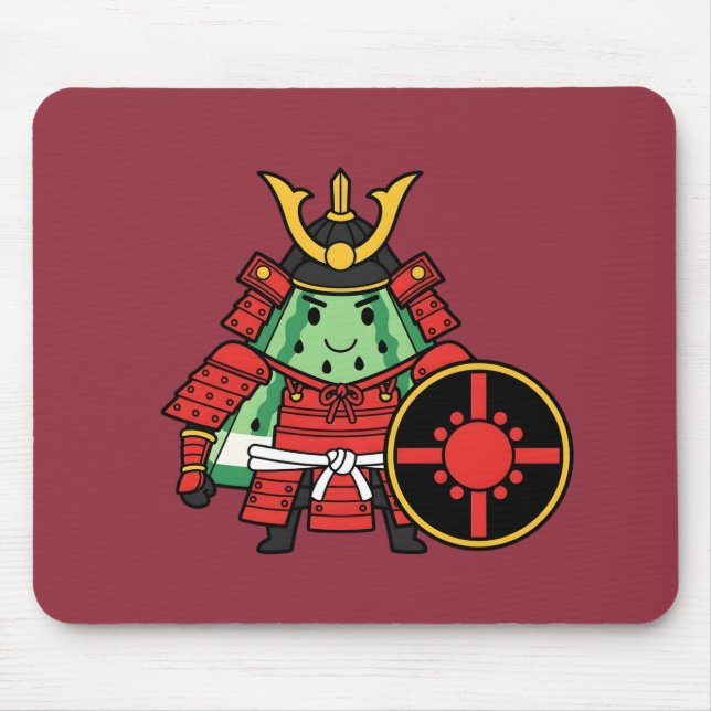 Cute Watermelon Shogun Samurai Warrior Illustratio Musmatta (Framsidan)