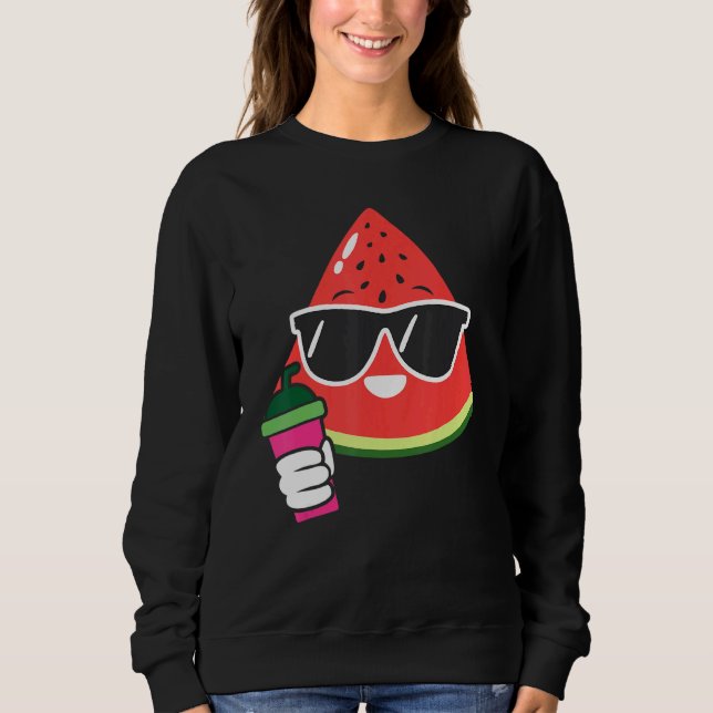Cute Watermelon Watermelon Frappe   Summer Fruit T Shirt (Framsida)