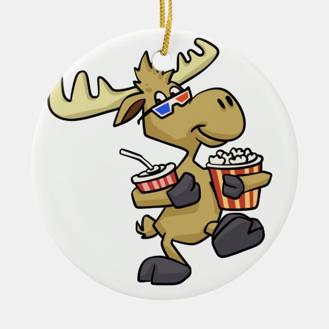 Cute Wear 3D Glass | välj bakgrund färg Julgransprydnad Keramik (Framsidan)