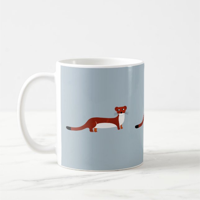Cute Weasel Kaffemugg (Vänster)