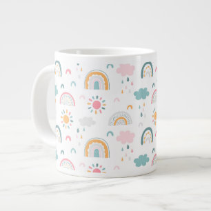 Cute Weather Mönster Jumbo Mugg