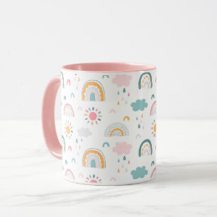 Cute Weather Mönster Mugg