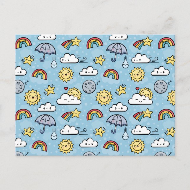 Cute Weather Vykort (Framsida)