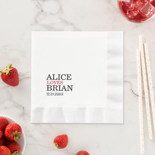 Cute Wedding Reception Cocktail Pappersservett (Insitu)