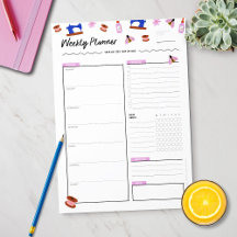Cute Weekly Planner for Crafters