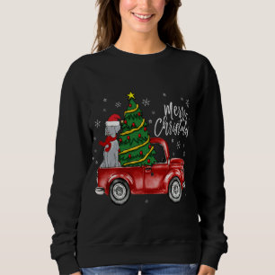 Cute Weimaraner Hund Lastbil God jul Hund Kärlek T Shirt